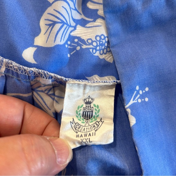 ROYAL CREATIONS HAWAII Short Zippered Muu Muu Size XL Hawaiian Tropical Aloha - Picture 12 of 16